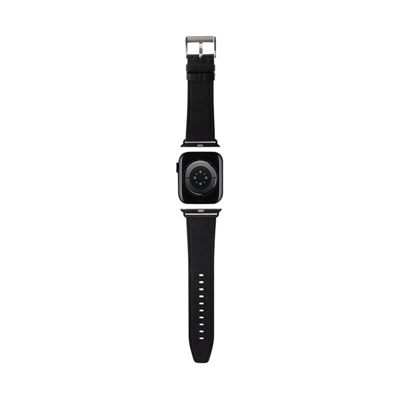 Karl Lagerfeld Saffiano Monogram - Strap for Apple Watch 38/40/41 mm (black) 2