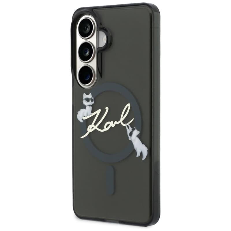 Karl Lagerfeld IML KC Script MagSafe - Samsung Galaxy S26 Case (Black) 2