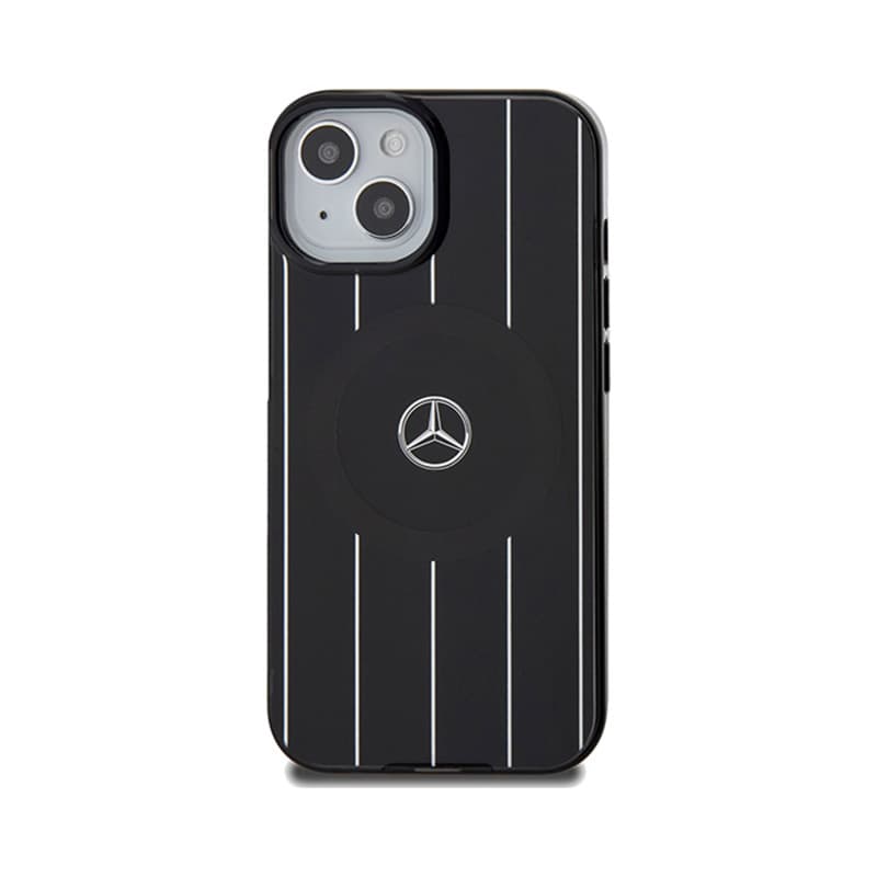 Mercedes Double Layer Crossed Lines MagSafe - iPhone 15 Case (Black) 3