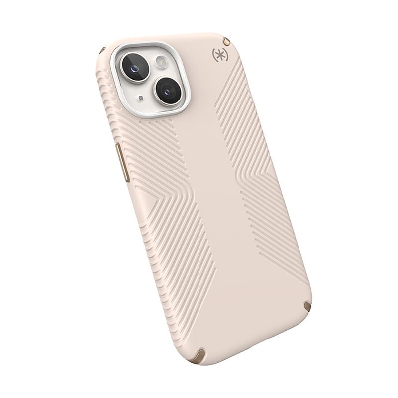 Speck Presidio2 Grip - Case iPhone 16e / iPhone 15 / iPhone 14 / iPhone 13 (Bleached Bone / Heirloom Gold / Hazel Brown) 5