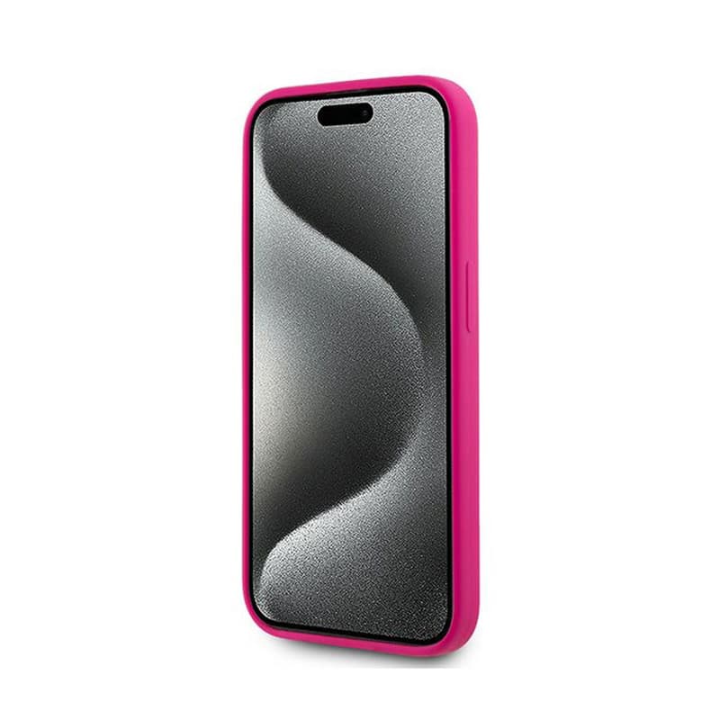 Karl Lagerfeld Silicone Choupette Head MagSafe - iPhone 15 Pro Case (Pink) 5