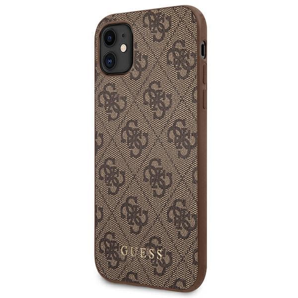 Guess 4G Metal Gold Logo - Case for iPhone 11 (brown) 2