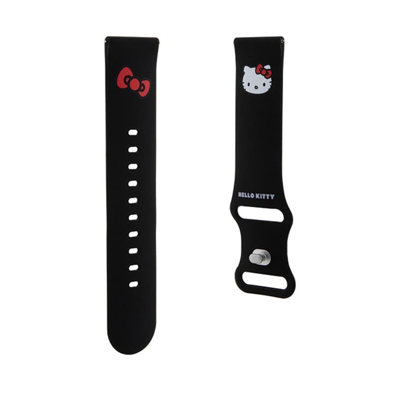 Hello Kitty Silicone Kitty Head - Universal strap for smartwatch 22 mm (black) 3