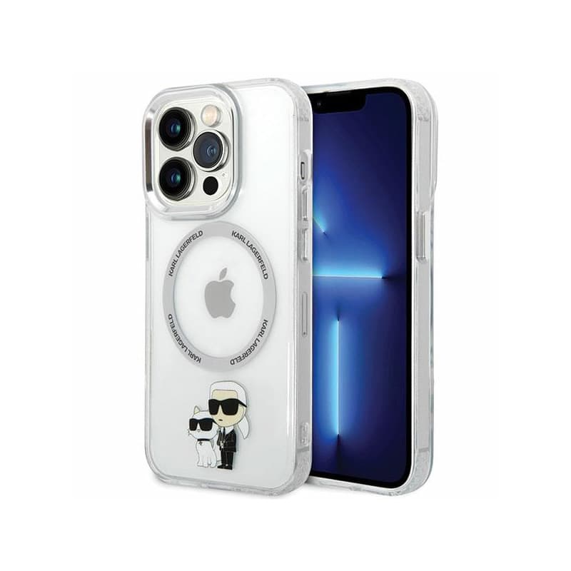 Karl Lagerfeld IML NFT Karl & Choupette MagSafe - Case for iPhone 13 Pro (Transparent) 1