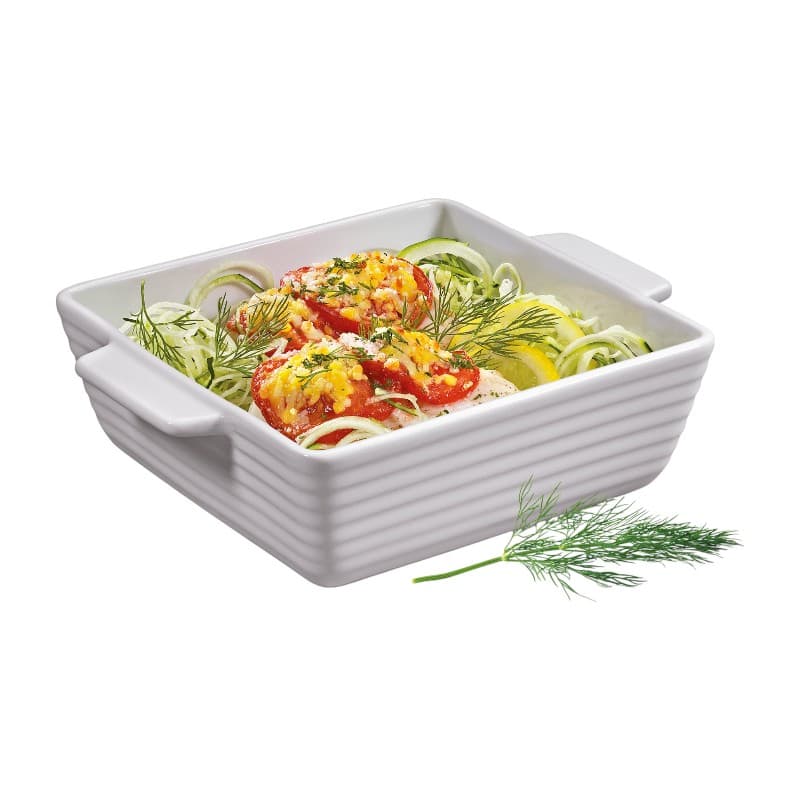 Küchenprofi Burgundy – Porcelain roaster / square baking dish 15×15×5 cm 2