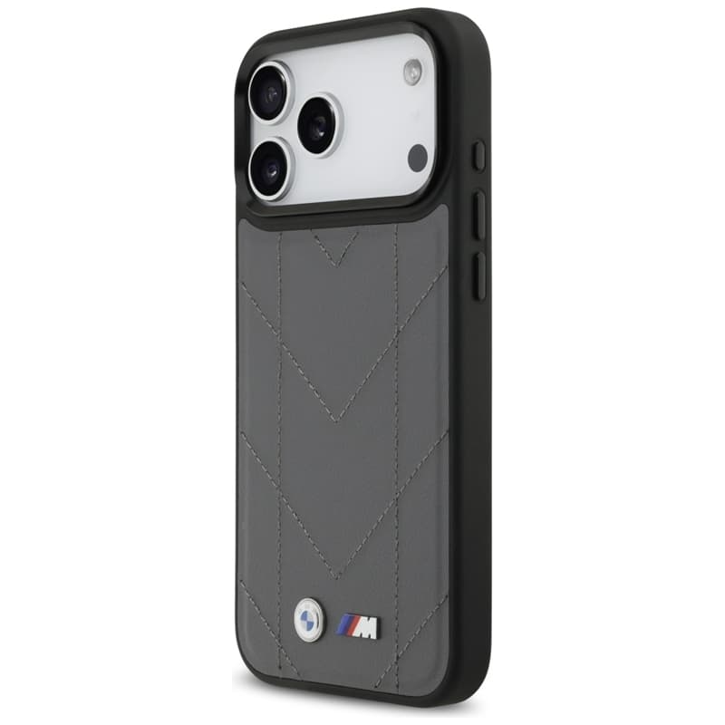 BMW M Quilted Logo MagSafe - iPhone 17 Pro Max Case (Anthracite) 2