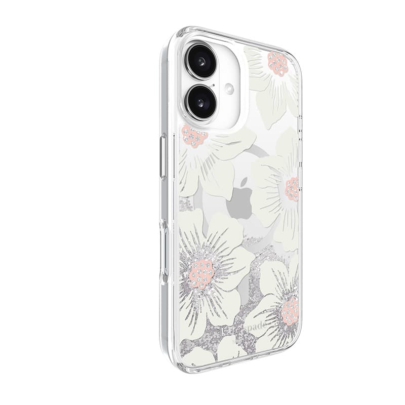 Kate Spade New York Liquid Glitter MagSafe - Case for iPhone 16 (Hollyhock Floral) 3