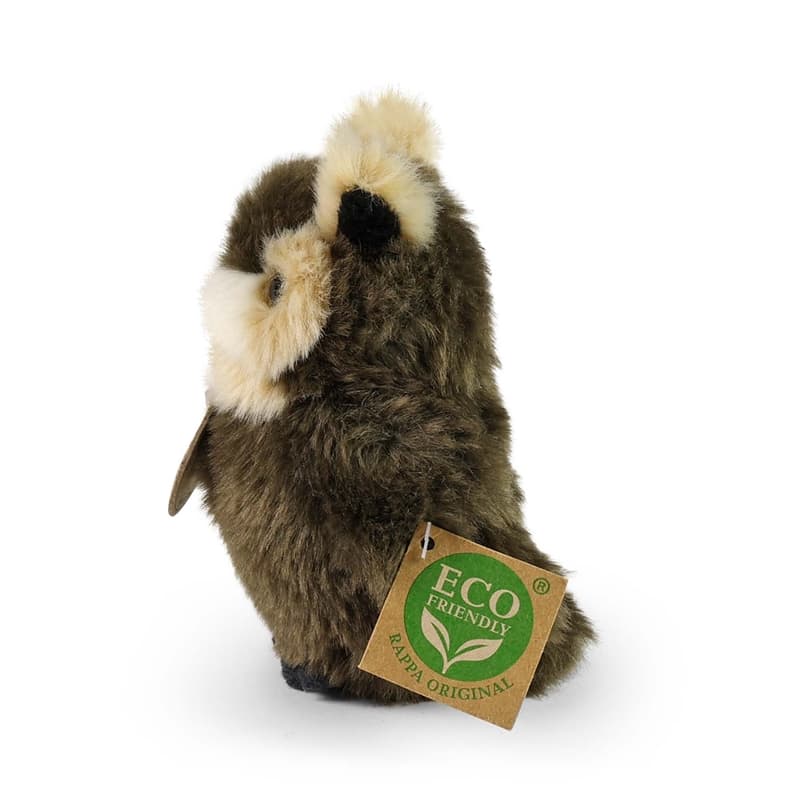 Rappa - Plush Realistic Toy Owl 13 cm Eco-Friendly 3