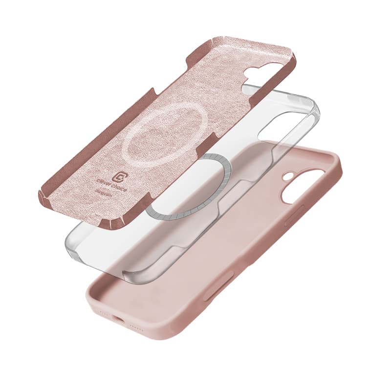Crong Color Cover Magnetic - iPhone 16 MagSafe Case (sand pink) 3