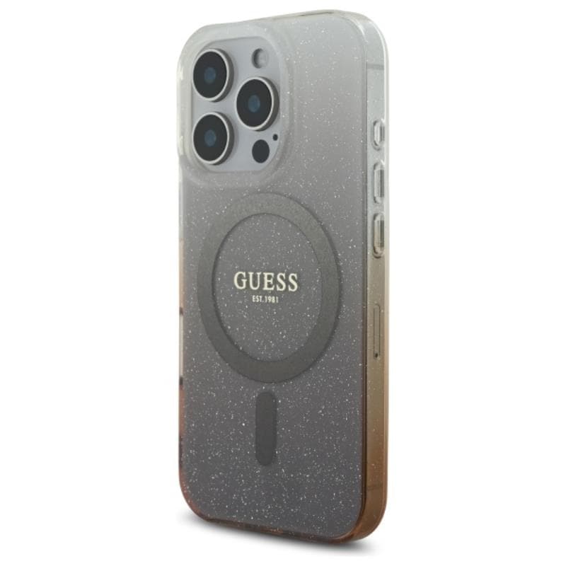 Guess IML Glitter Gradient MagSafe - Case for iPhone 16 Pro Max (Brown) 2