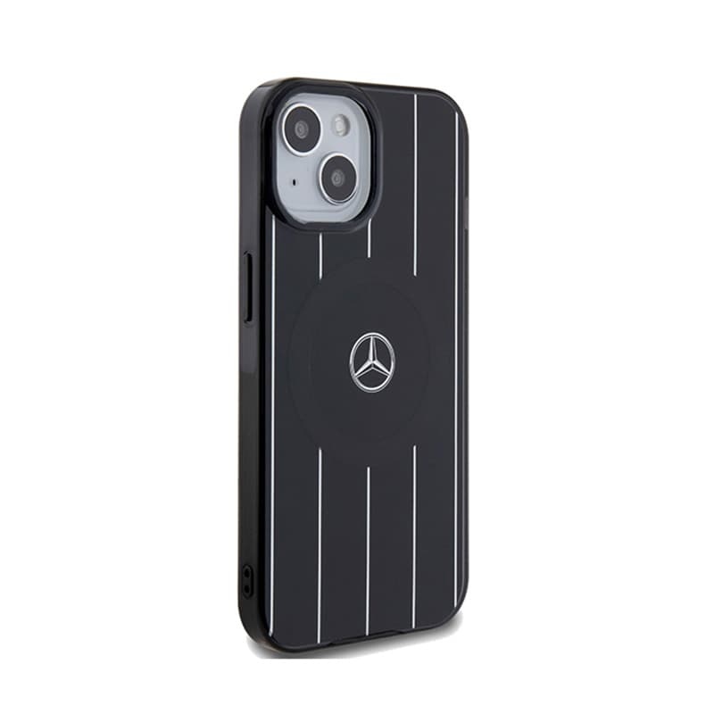 Mercedes Double Layer Crossed Lines MagSafe - iPhone 15 Case (Black) 4
