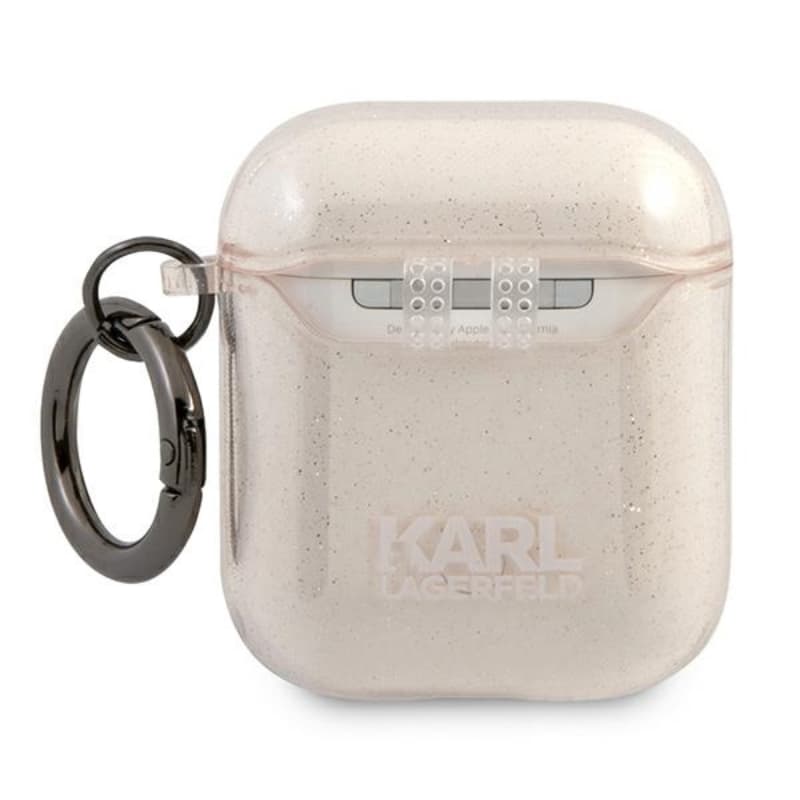 Karl Lagerfeld Choupette Head Glitter - Case for Airpods (gold) 2