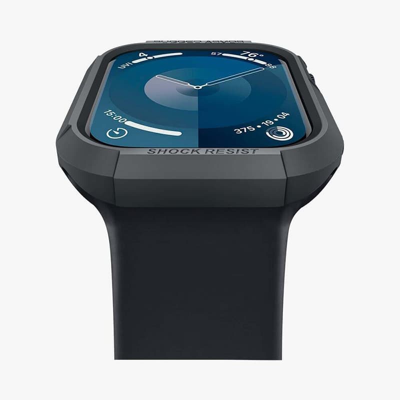 Spigen Rugged Armor - Case for Apple Watch 4/5/6/7/8/9/SE 44/45 mm (Dark Grey) 6
