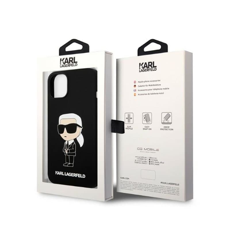 Karl Lagerfeld Silicone NFT Ikonik - Case for iPhone 14 Plus (Black) 8