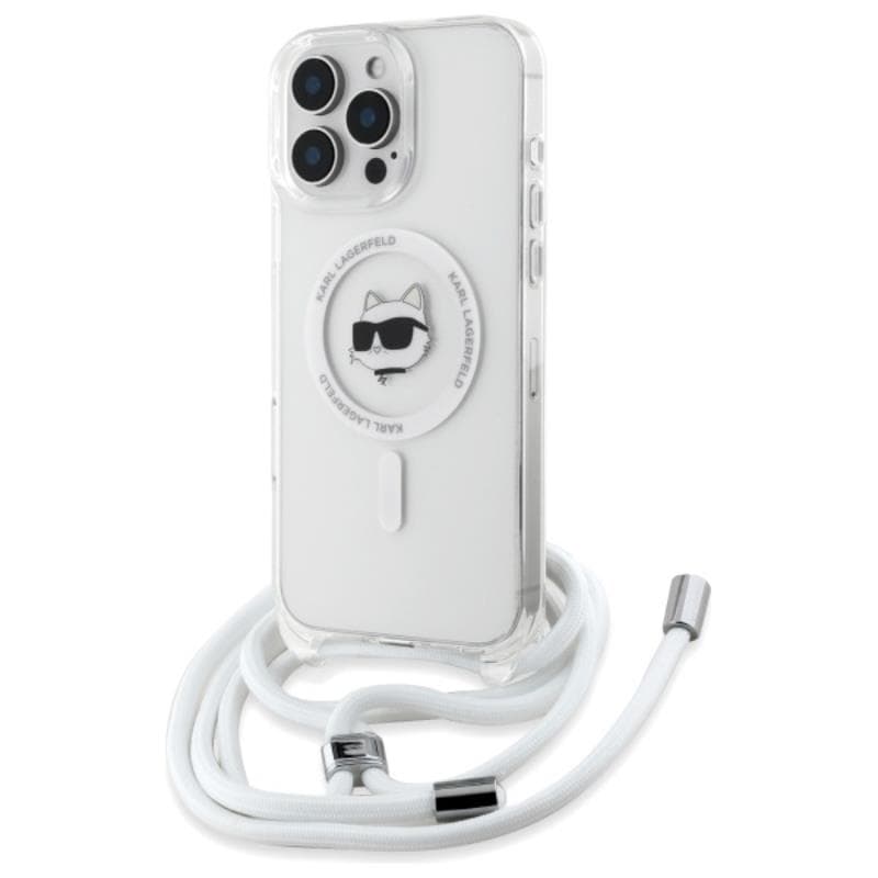 Karl Lagerfeld IML Choupette Head & Cord MagSafe - Case for iPhone 16 Pro (transparent) 1