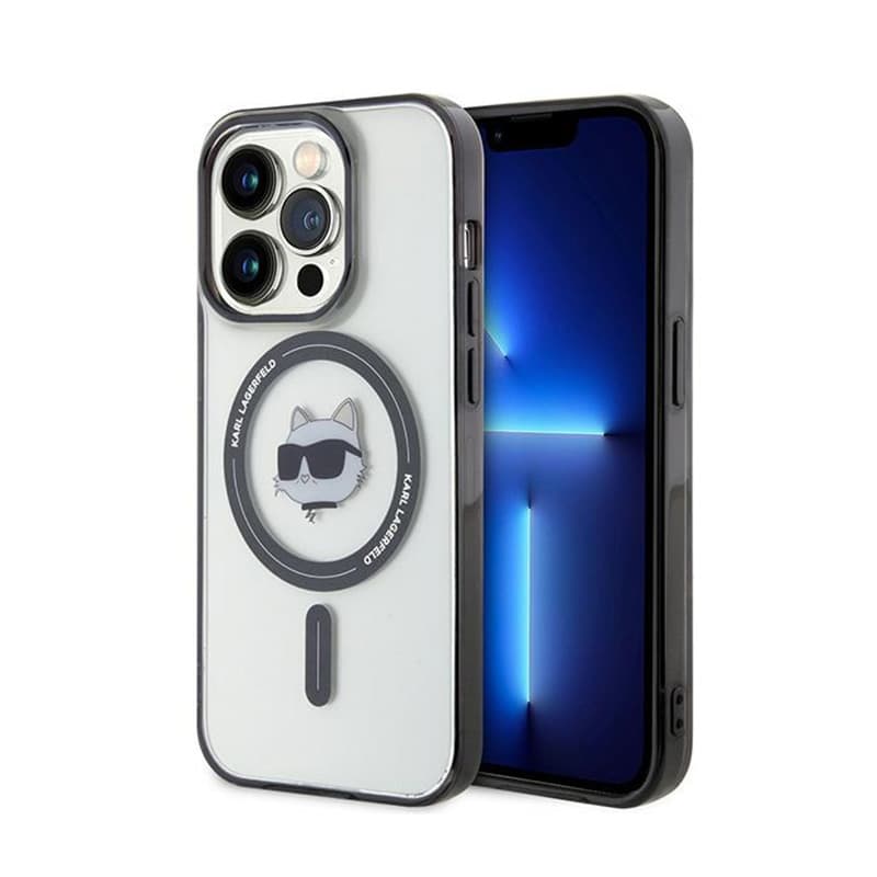Karl Lagerfeld IML Choupette Head MagSafe - iPhone 15 Pro Max Case (Transparent) 1