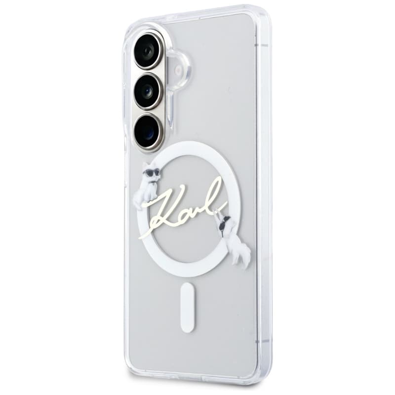 Karl Lagerfeld IML KC Script MagSafe - Samsung Galaxy S26+ Case (Clear) 2