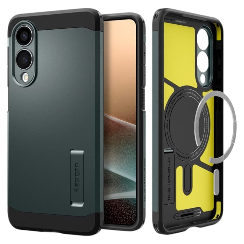 Spigen Tough Armor MagSafe - Case for Samsung Galaxy S25 Edge (Abyss Green) 1