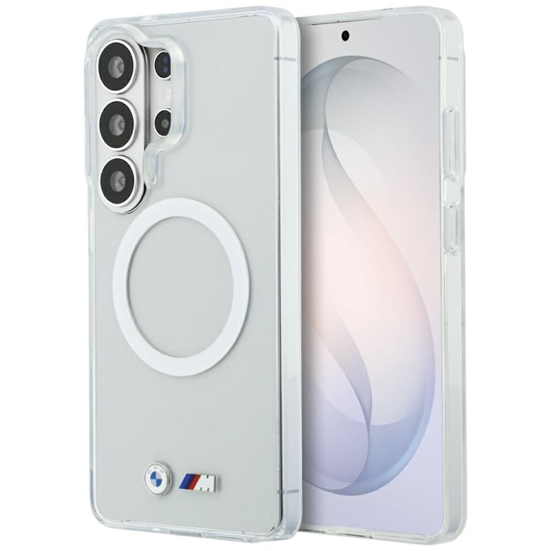 BMW IML Shockproof Metal Logo MagSafe - Samsung Galaxy S26 Ultra Case (Clear) 1
