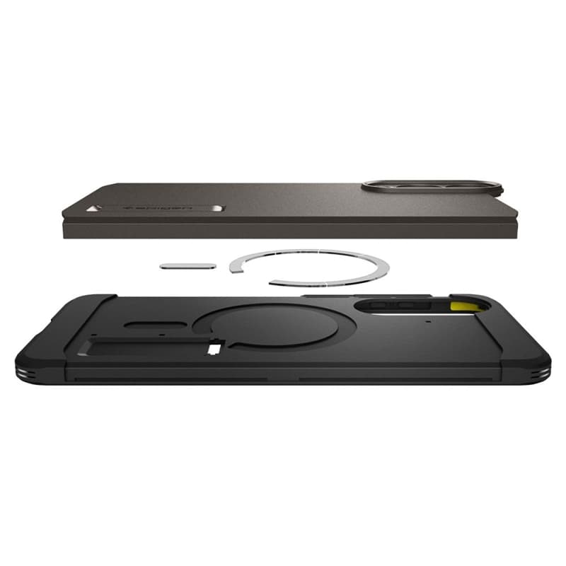 Spigen Tough Armor MagSafe - Case for Samsung Galaxy S25 Edge (Gunmetal) 8