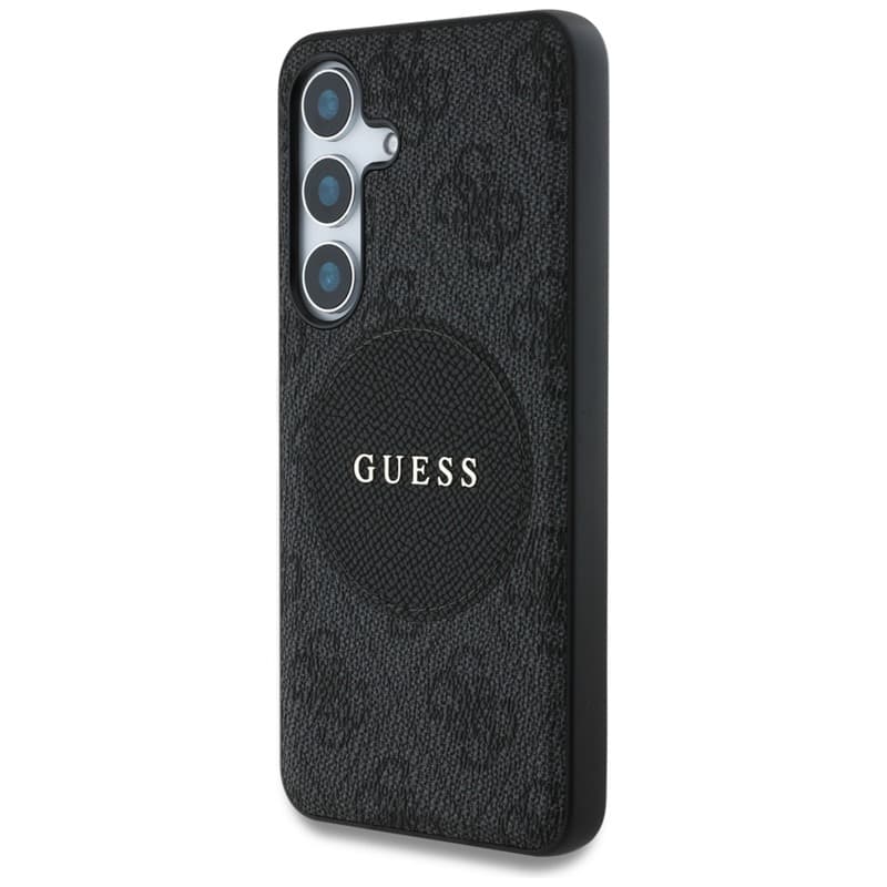 Guess 4G Round Patch Classic Logo MagSafe - Case for Samsung Galaxy S25+ (black) 2