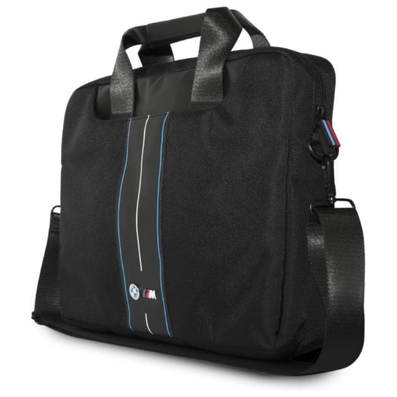 BMW Nylon Blue Stripe - Laptop Bag 16" (Black) 2