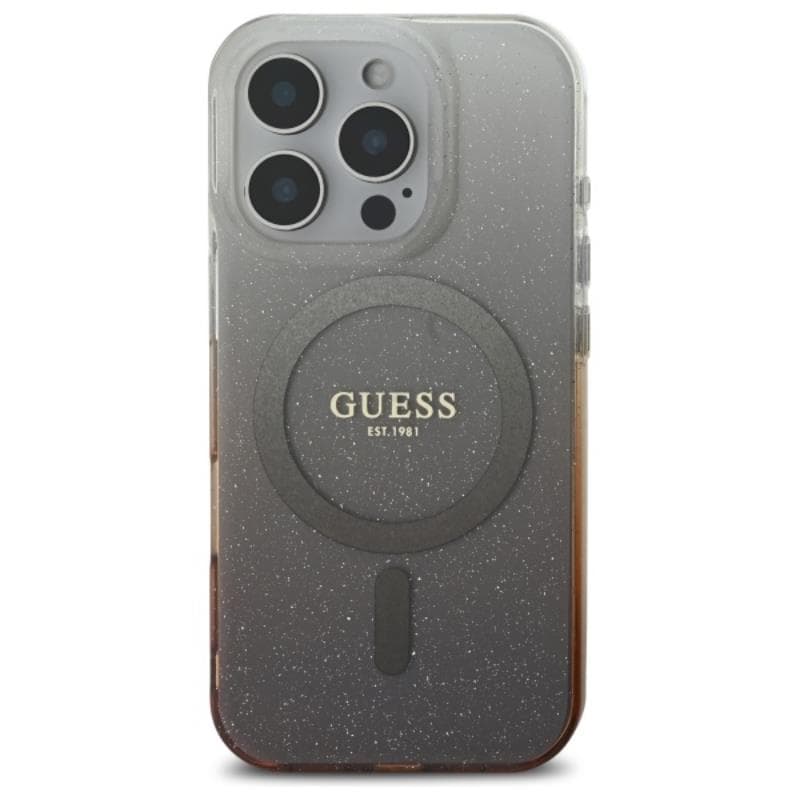 Guess IML Glitter Gradient MagSafe - Case for iPhone 16 Pro Max (Brown) 3