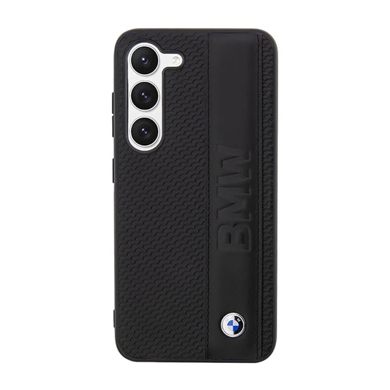 BMW Leather Textured & Stripe - Case for Samsung Galaxy S23+ (Black) 3