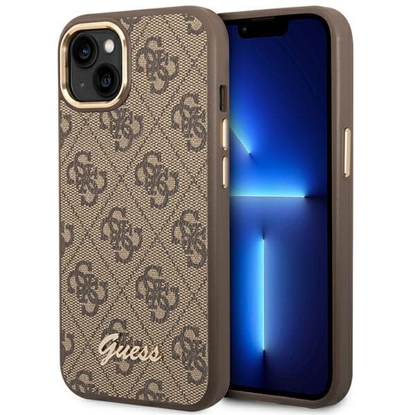 Guess 4G Metal Camera Outline Case - Case for iPhone 14 Plus (Brown) 1