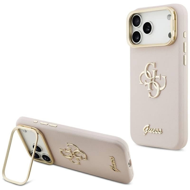 Guess Grained Big 4G & Stand Camera - Case iPhone 17 Pro Max (pink) 1