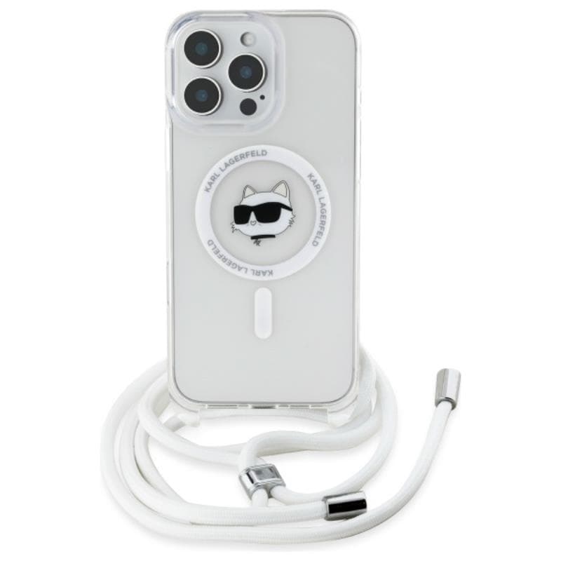 Karl Lagerfeld IML Choupette Head & Cord MagSafe - Case for iPhone 16 Pro (transparent) 2