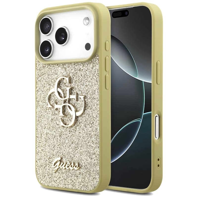 Guess Fixed Glitter Big 4G - Case for iPhone 17 Pro (gold) 1