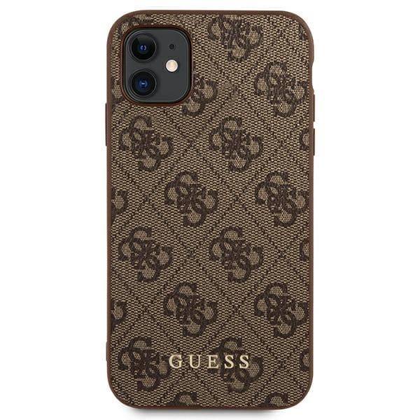 Guess 4G Metal Gold Logo - Case for iPhone 11 (brown) 3