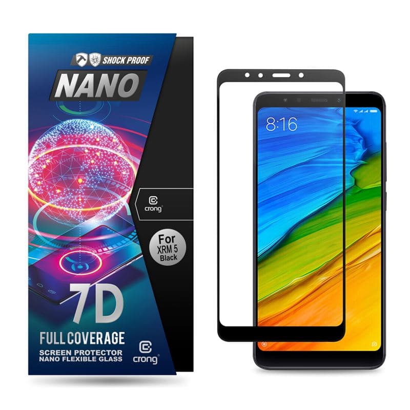 Crong 7D Nano Flexible Glass – Full Coverage Hybrid Screen Protector 9H Xiaomi Redmi 5 1