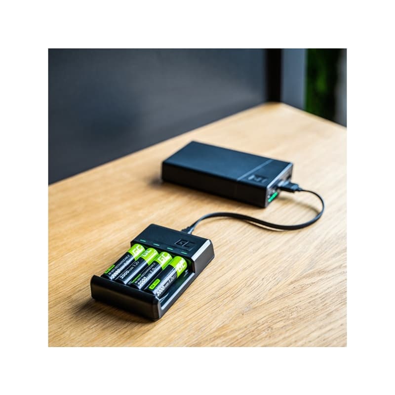 Charger Green Cell GC VitalCharger + 4x Batteries AA 2000mAh Ni-MH 2