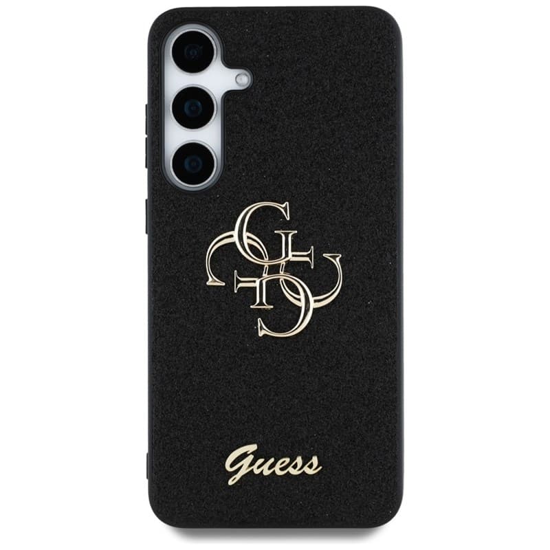 Guess Fixed Glitter Big 4G Metal Logo - Case for Samsung Galaxy S25+ (black) 3