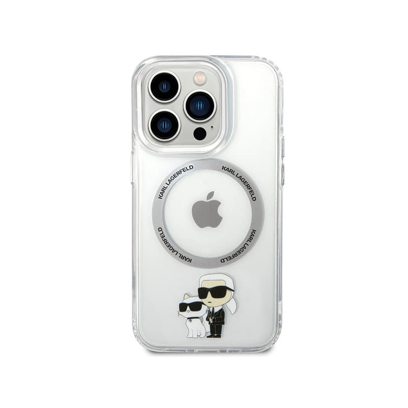 Karl Lagerfeld IML NFT Karl & Choupette MagSafe - Case for iPhone 13 Pro (Transparent) 3