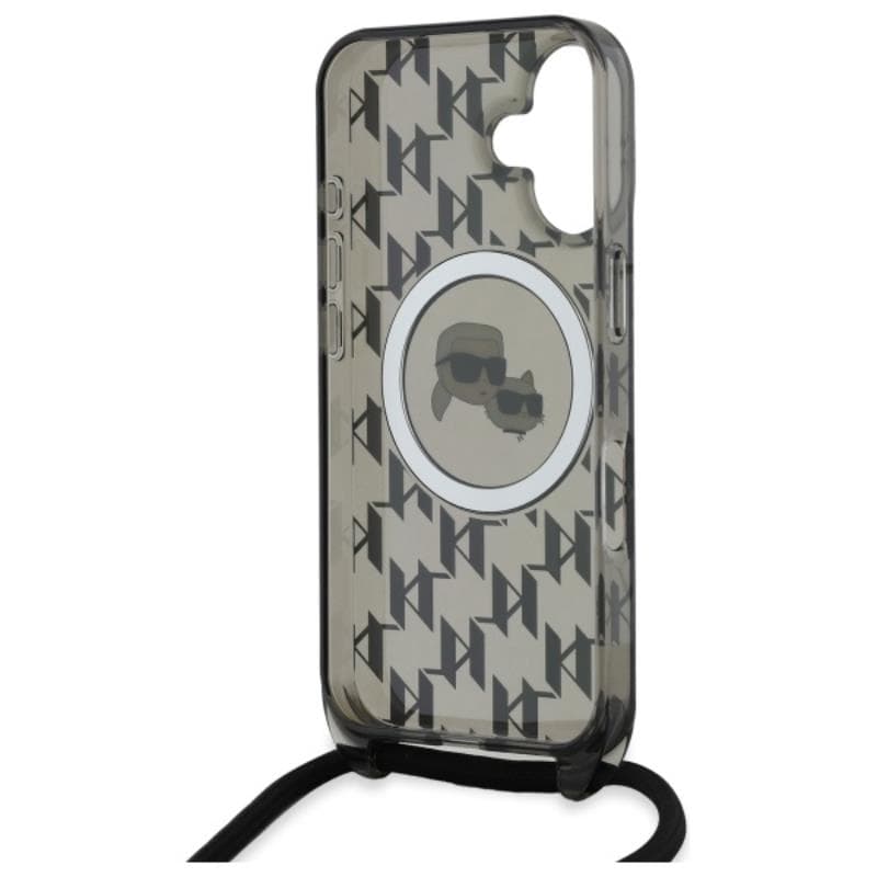 Karl Lagerfeld IML Crossbody Monogram Karl & Choupette Head MagSafe - Case for iPhone 16 (black) 6
