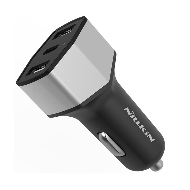 Nillkin Celerity Car Charger - 2x USB-A + 1x USB-C, 32W (Silver) 5