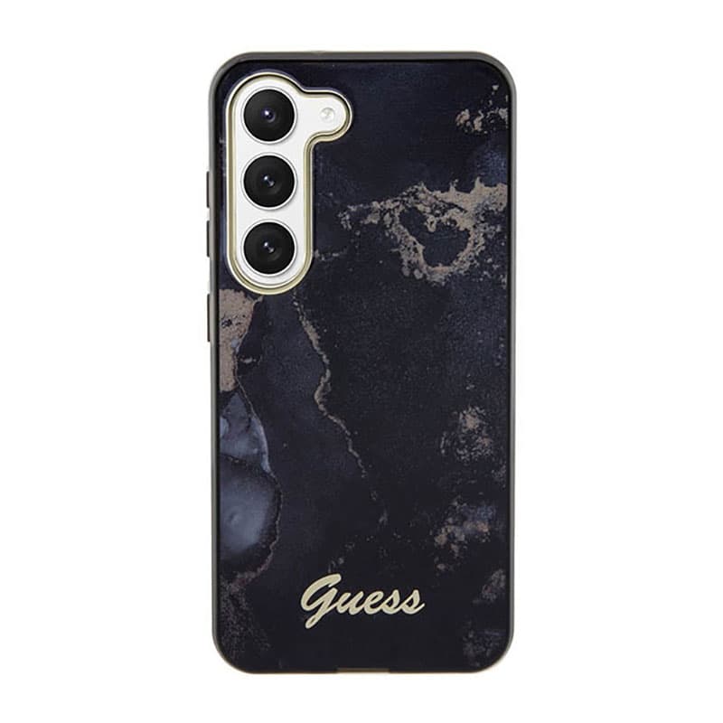 Guess Golden Marble Collection - Case for Samsung Galaxy S23+ (Black) 3