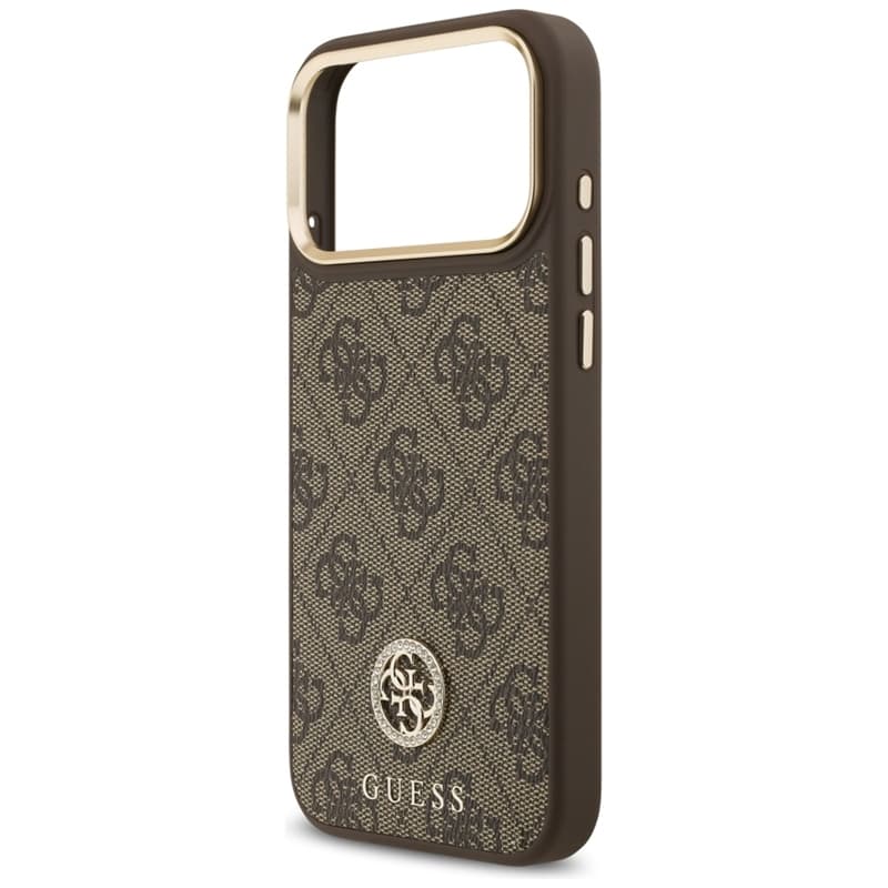 Guess 4G Strass Logo MagSafe - Case iPhone 17 Pro Max (Brown) 6