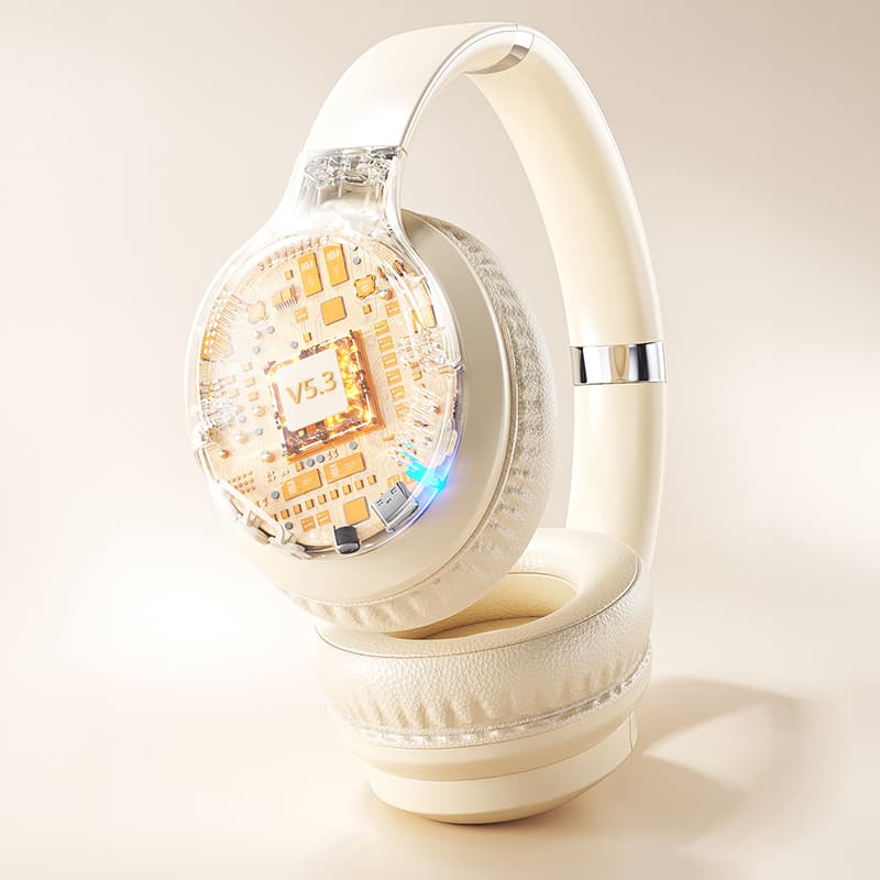 WEKOME M11 Enjoyer Series - Wireless Over-Ear Bluetooth V5.3 ANC Headphones (White) 8