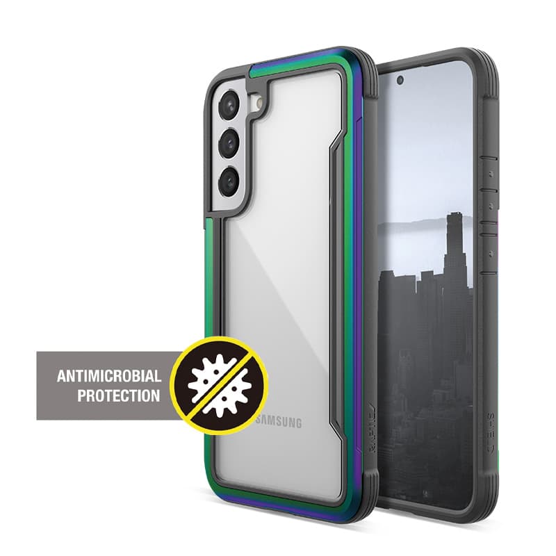 X-Doria Raptic Shield Pro - Case for Samsung Galaxy S22+ 5G (Antimicrobial Protection) (Iridescent) 1