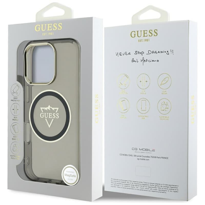 Guess IML Metal Mountain Logo MagSafe - Case for iPhone 16 Pro Max (black) 7