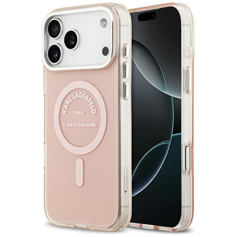 Karl Lagerfeld IML Karl RSG Logo MagSafe - Case for iPhone 17 Pro Max (pink)
