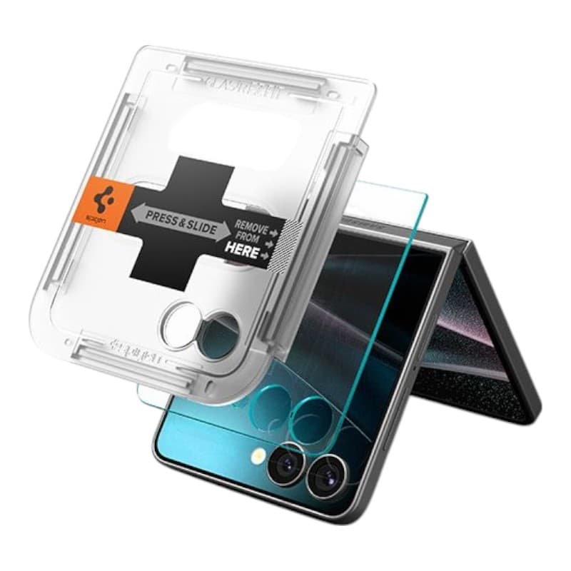Spigen GLAS.TR EZ Fit HD 2-Pack - Tempered Glass for Samsung Galaxy Z Flip 7 2