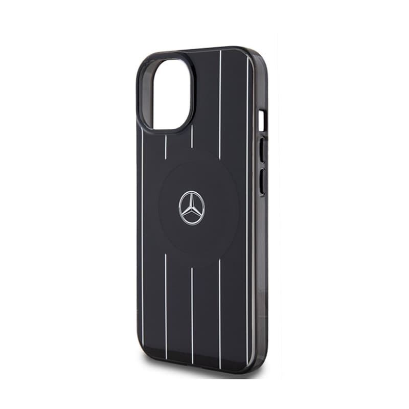 Mercedes Double Layer Crossed Lines MagSafe - iPhone 15 Case (Black) 6