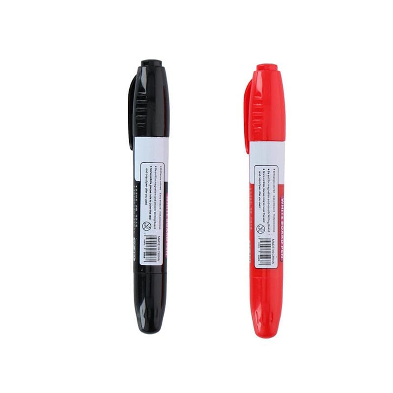 Topwrite - Set of double dry erase board markers 2 pcs. (Black/Red) 1