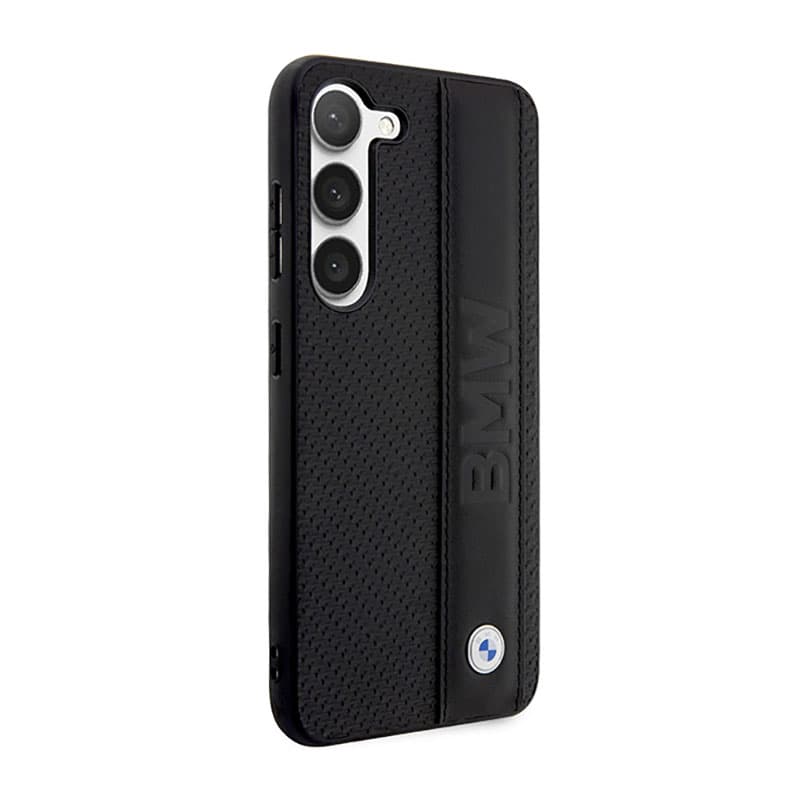 BMW Leather Textured & Stripe - Case for Samsung Galaxy S23+ (Black) 4