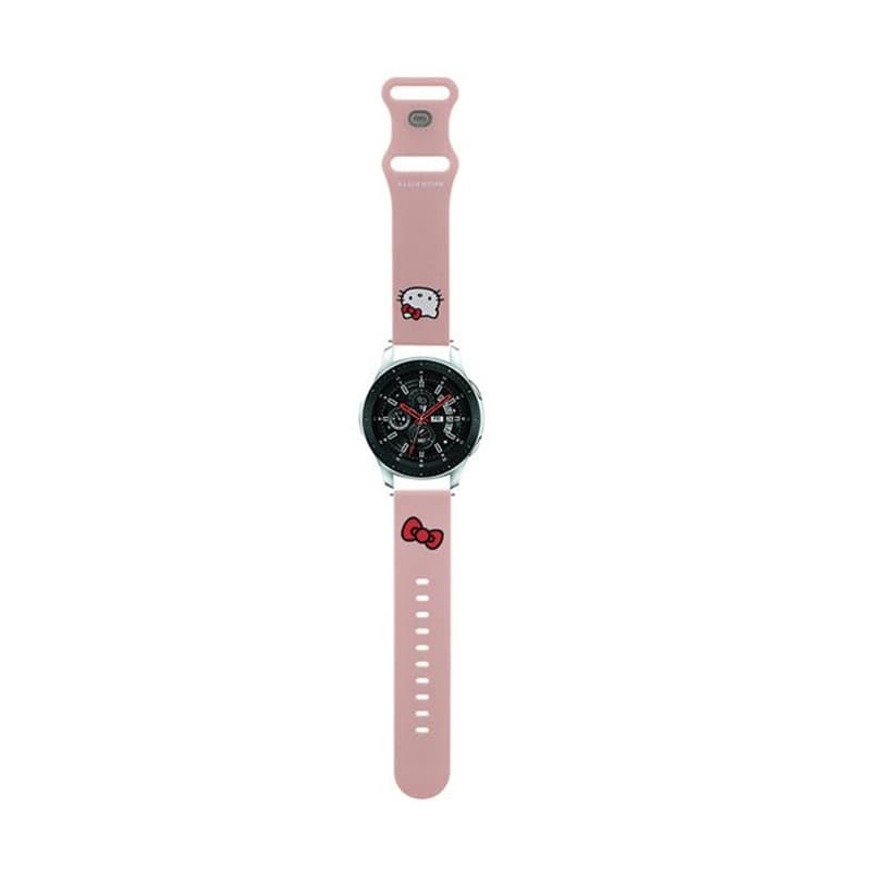 Hello Kitty Silicone Kitty Head - Universal strap for smartwatch 22 mm (pink) 1